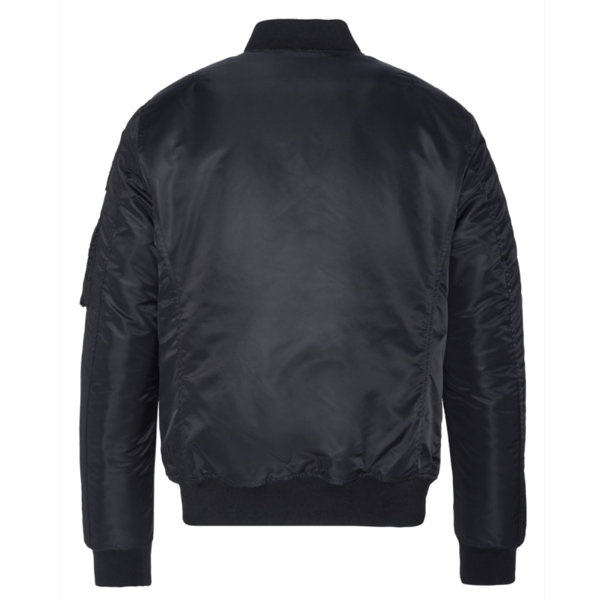 AIRVINTRS BOMBER JACKET WITH SCHOTT ARMY BADGES 100% RECYCLED NYLON Nero