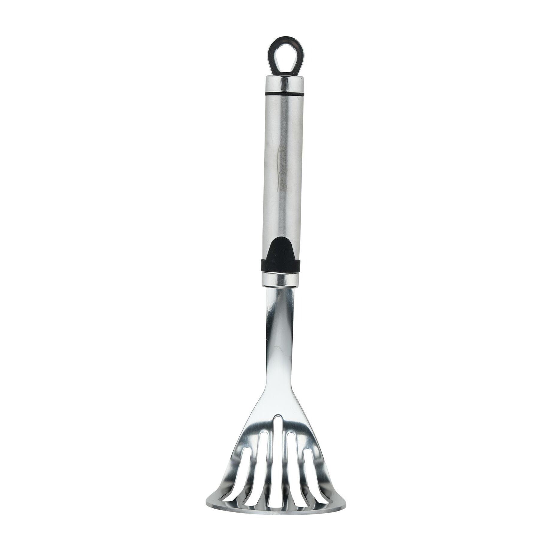Prensapatatas 26,5x8 cm acero inoxidable, triturador manual resistente expert san ignacio
