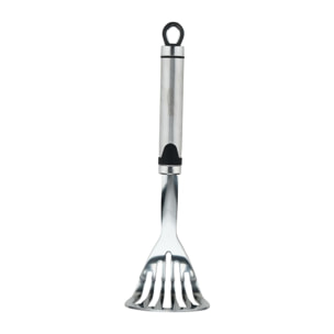 Prensapatatas 26,5x8 cm acero inoxidable, triturador manual resistente expert san ignacio