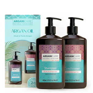 Argan - Coffret Réparateur Shampooing 400ml + Après-Shampooing 400ml