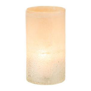 J-Line Vase Cylindre Verre Beige Small