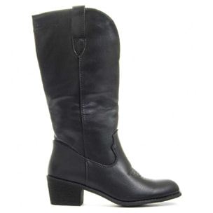 Botas de Tacón - Negro - Altura: 4 cm