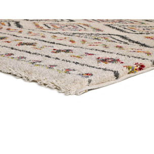 KASBAH Alfombra shaggy bereber multicolor, varias medidas disponibles