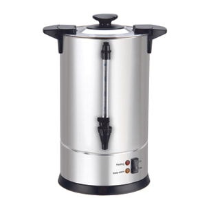 LOUIS TELLIER - Percolateur à café professionnel - Capacité 6,3 L - 50 tasses - INOX - Filtre en inox - Robinet anti-gouttes