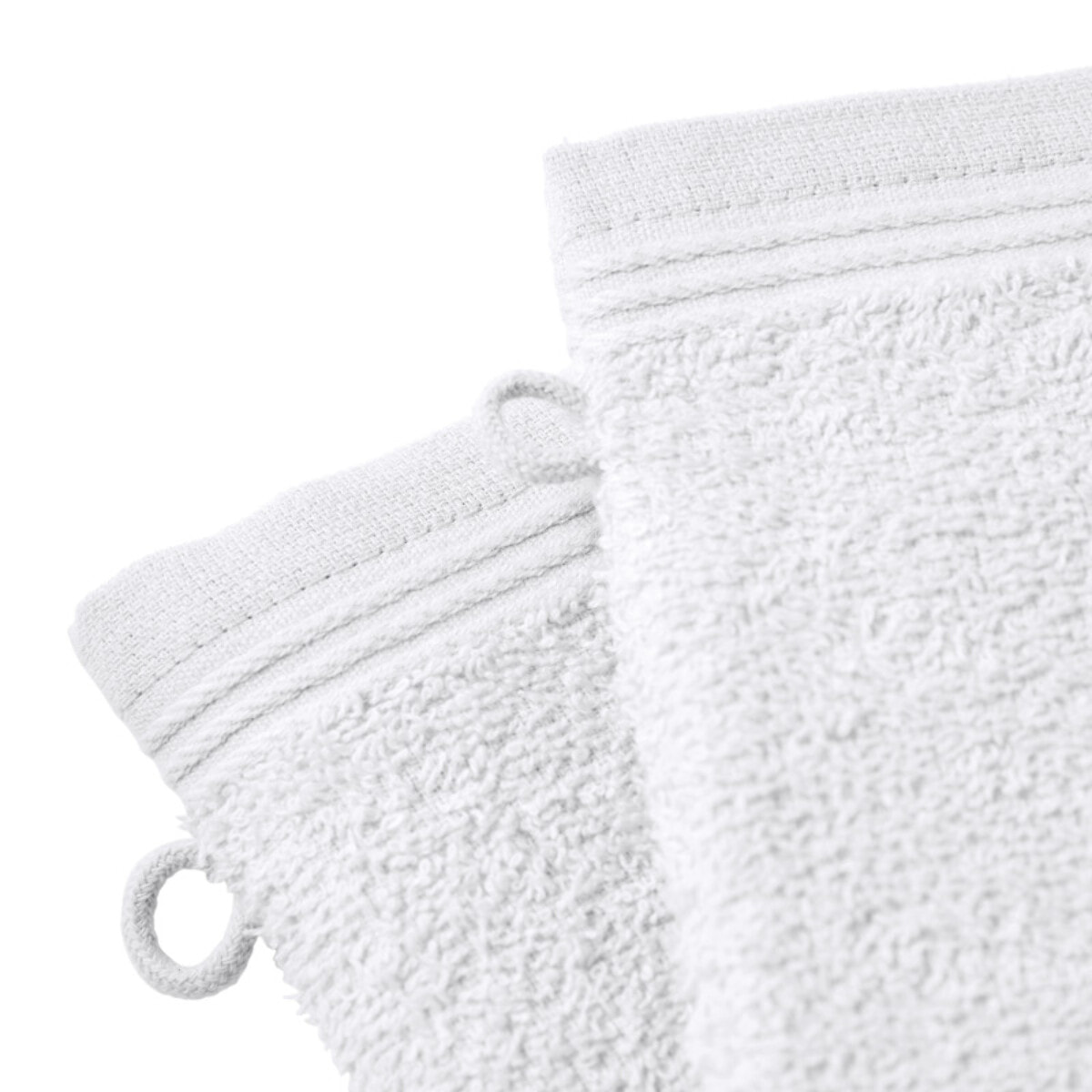 Lot de 2 gants de toilette "Spa" 15 x 21 cm / 400 gr/m² - Couleur: "Spa" Neige