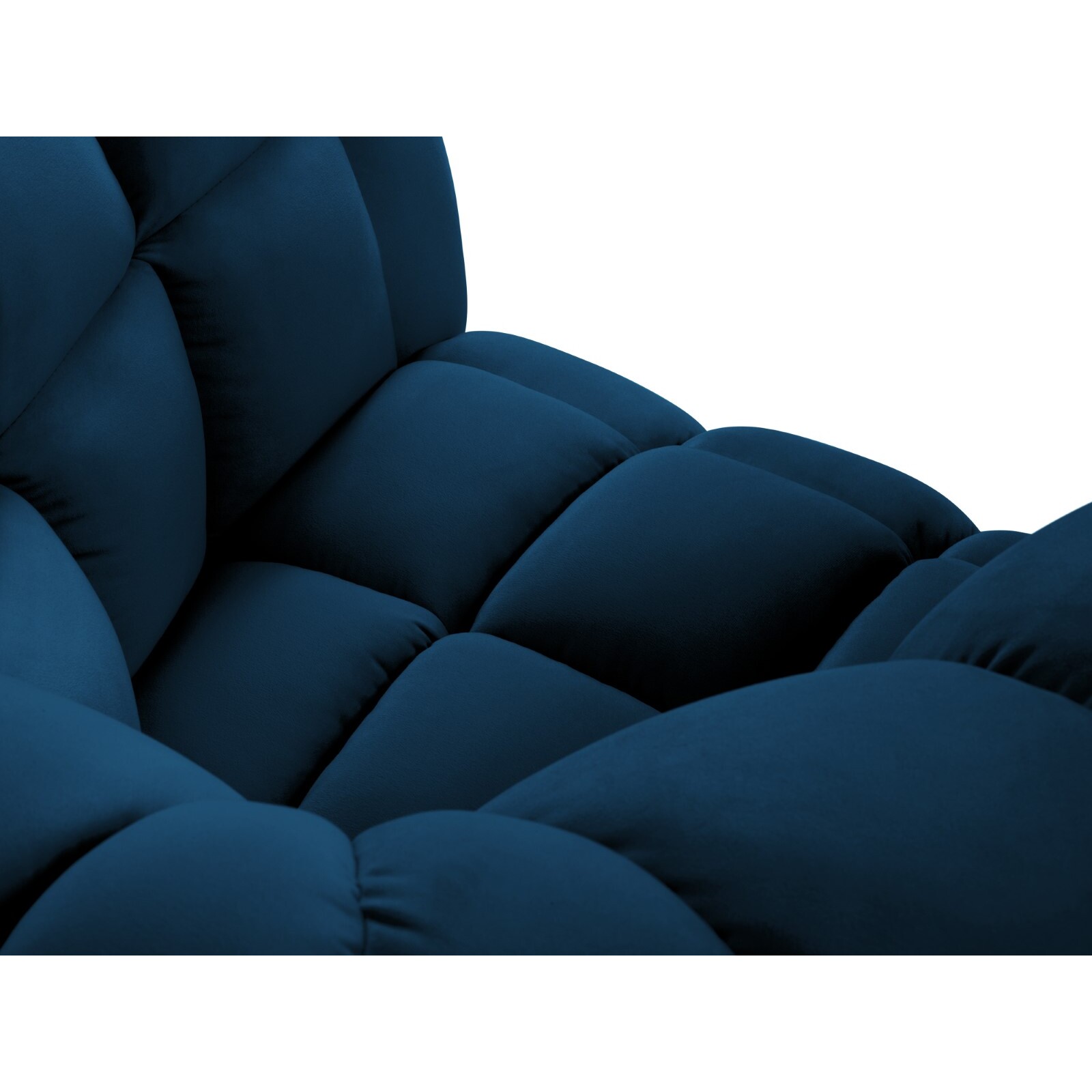 Fauteuil "Cedric" en velours bleu roi