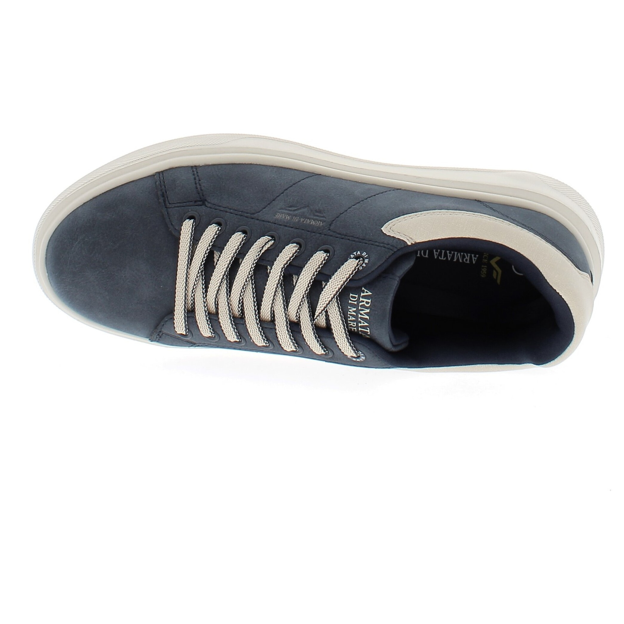 Armata di Mare Scarpe Uomo Court Maxi Sneakers Casual con Soletta Rimovibile in Memory Foam AMU 2M842 Navy
