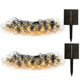 2 Guirlande solaire BESTY 25 LED 20M