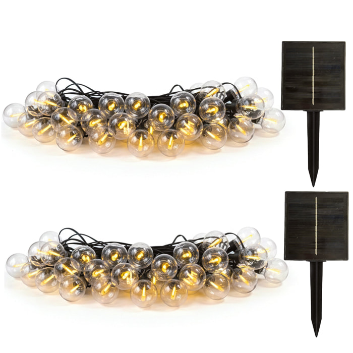 2 Guirlande solaire BESTY 25 LED 20M