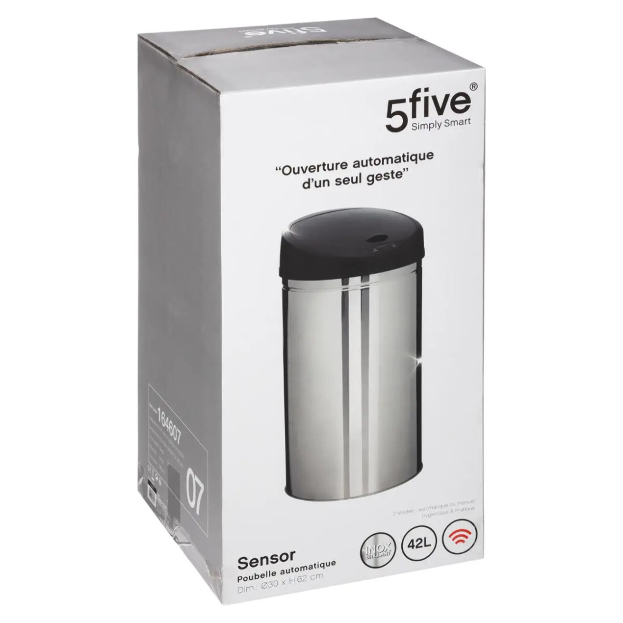 Poubelle automatique 42L "Sensor" inox