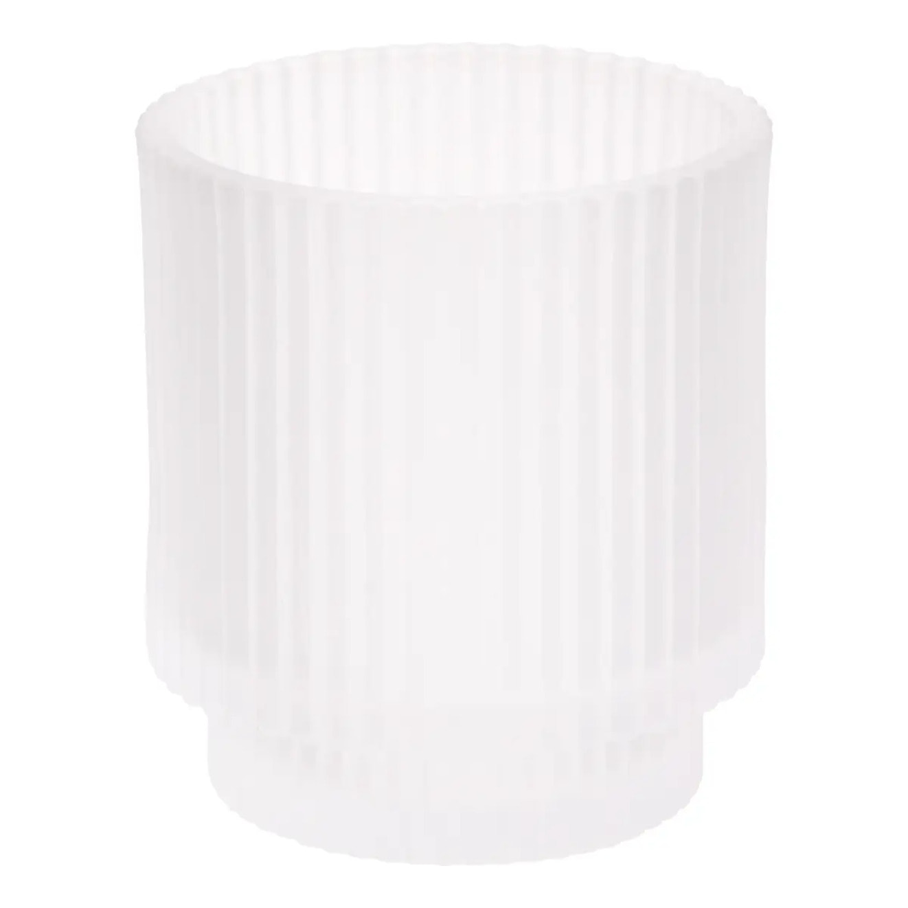 Porte-brosse à dents Solis rond D.8cm blanc