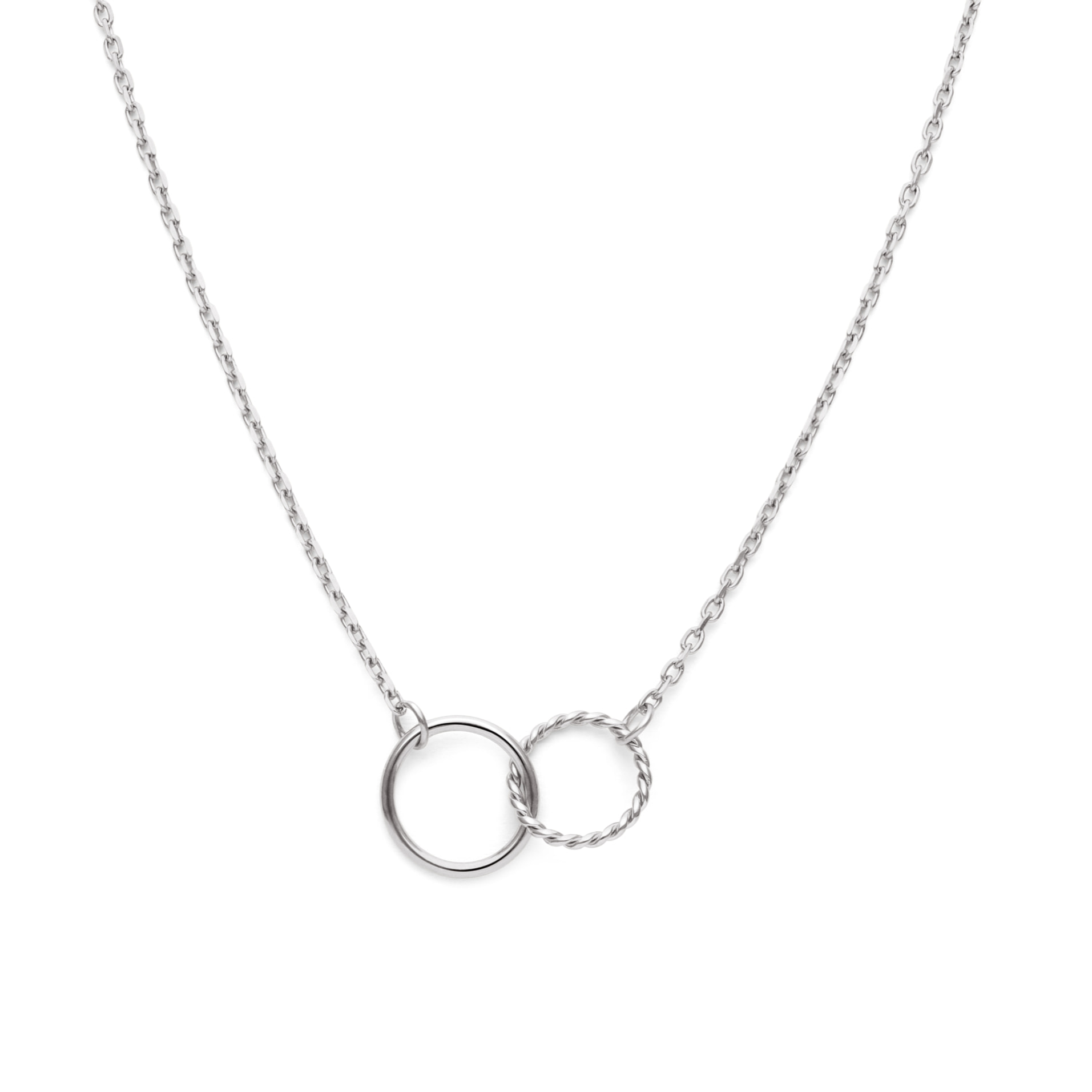 Collar Circles Twist Acero