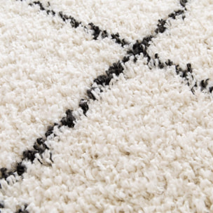 Tapis shaggy tissé motif berbère VAJI