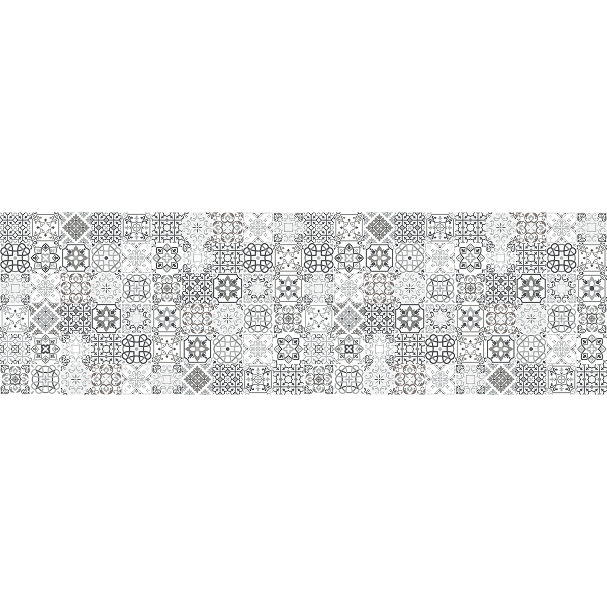Sticker crédence adhésive - CARRELAGES GRIS - 60x200cm
