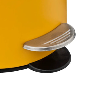 Poubelle métal soft close 3L "Colorama" jaune