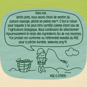 5 Assiettes Purée de Panais, Lentilles Corail et Saumon Sauvage - Bledina Les Recoltes Engagées - Dès 12 mois