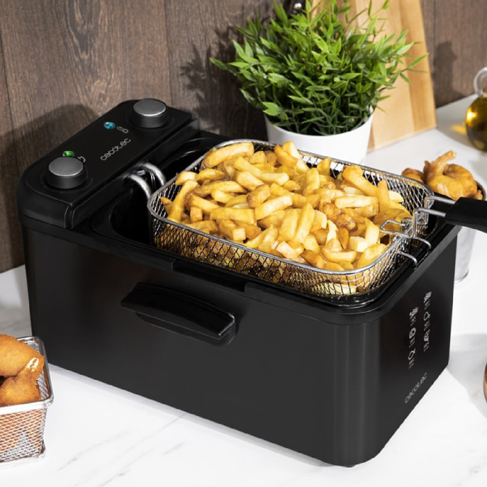 Cecotec Freidora con aceite Freidora Cecotec Cleanfry Infinity 3000 Black