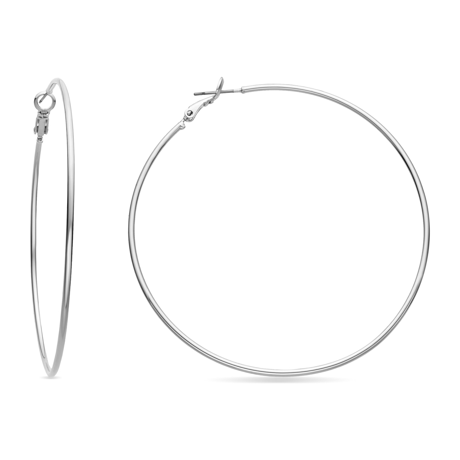 Pendientes Lux by Lux acabadoss en rodio