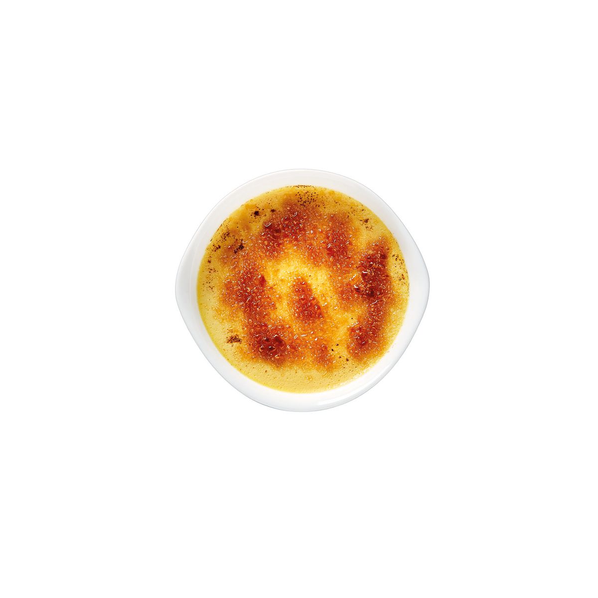 Plat à crème brûlée blanc 14cm Smart Cuisine Carine 250°C - Luminarc - Opale culinaire extra léger et résistant  rond