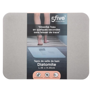 Tapis diatomite 35x45cm gris