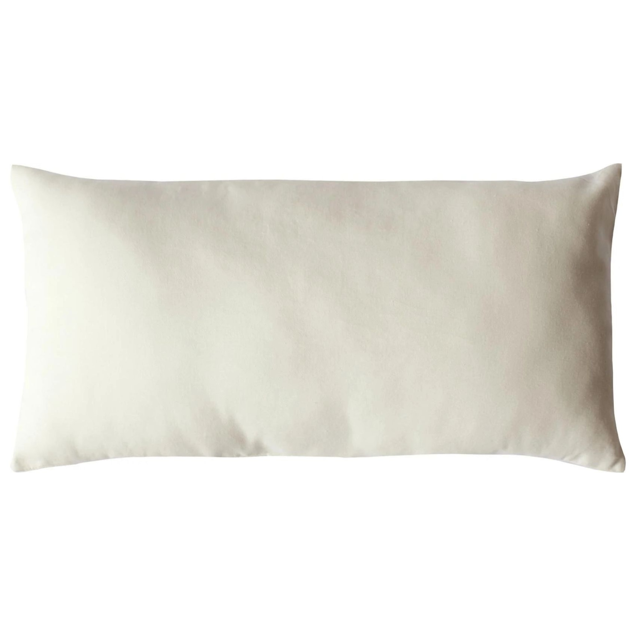 Coussin non déhoussable en coton uni - Ecru