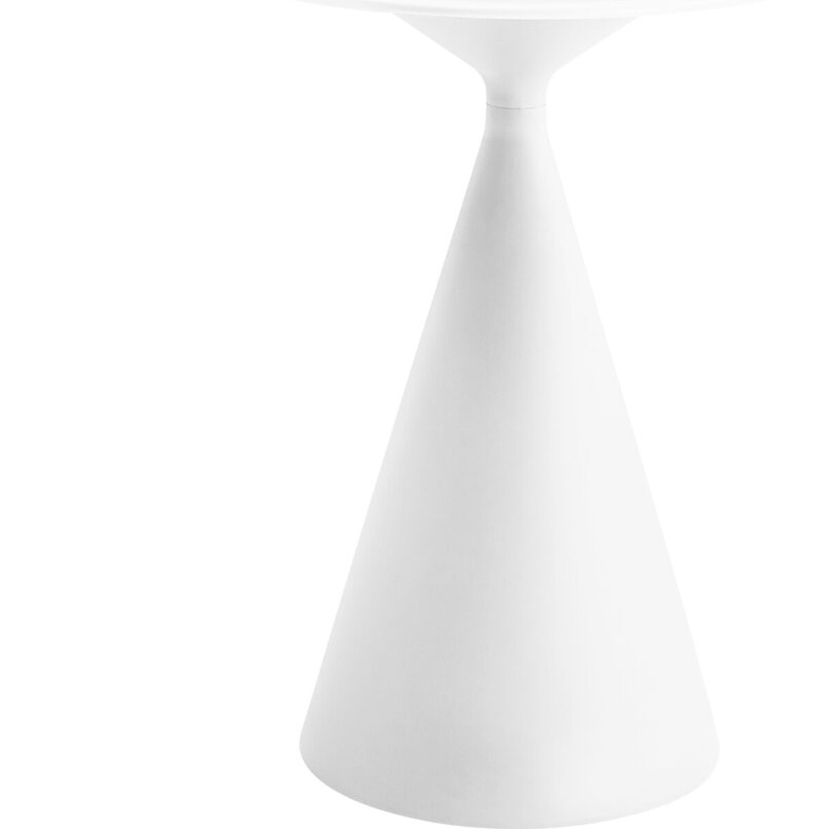Table haute bistro de jardin ⌀80 cm "Néora" - Blanc