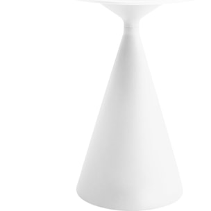 Table haute bistro de jardin ⌀80 cm "Néora" - Blanc
