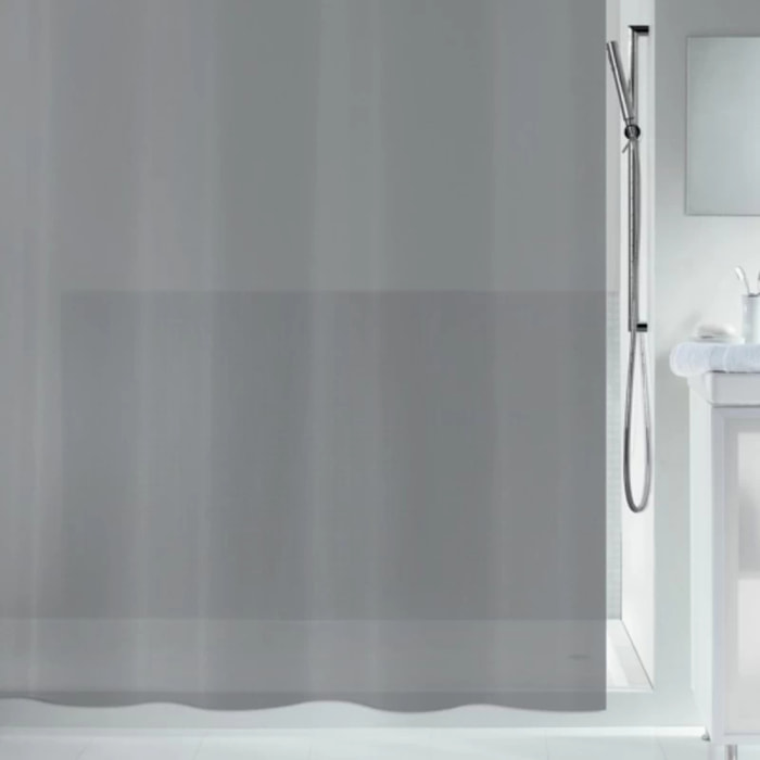 Rideau de douche PEVA BIO 180x200cm Gris Spirella