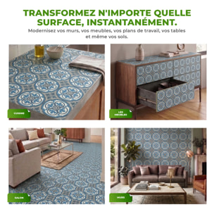 Sticker Sol avec laminat de Protection en Plastique Anti-dérapant | Stickers adhésif Sol - CARRELAGES SOL GALINA - 1 sticker
