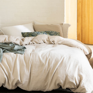 Housse de couette en gaze de coton, SIMPLEMENT GAUFRÉ