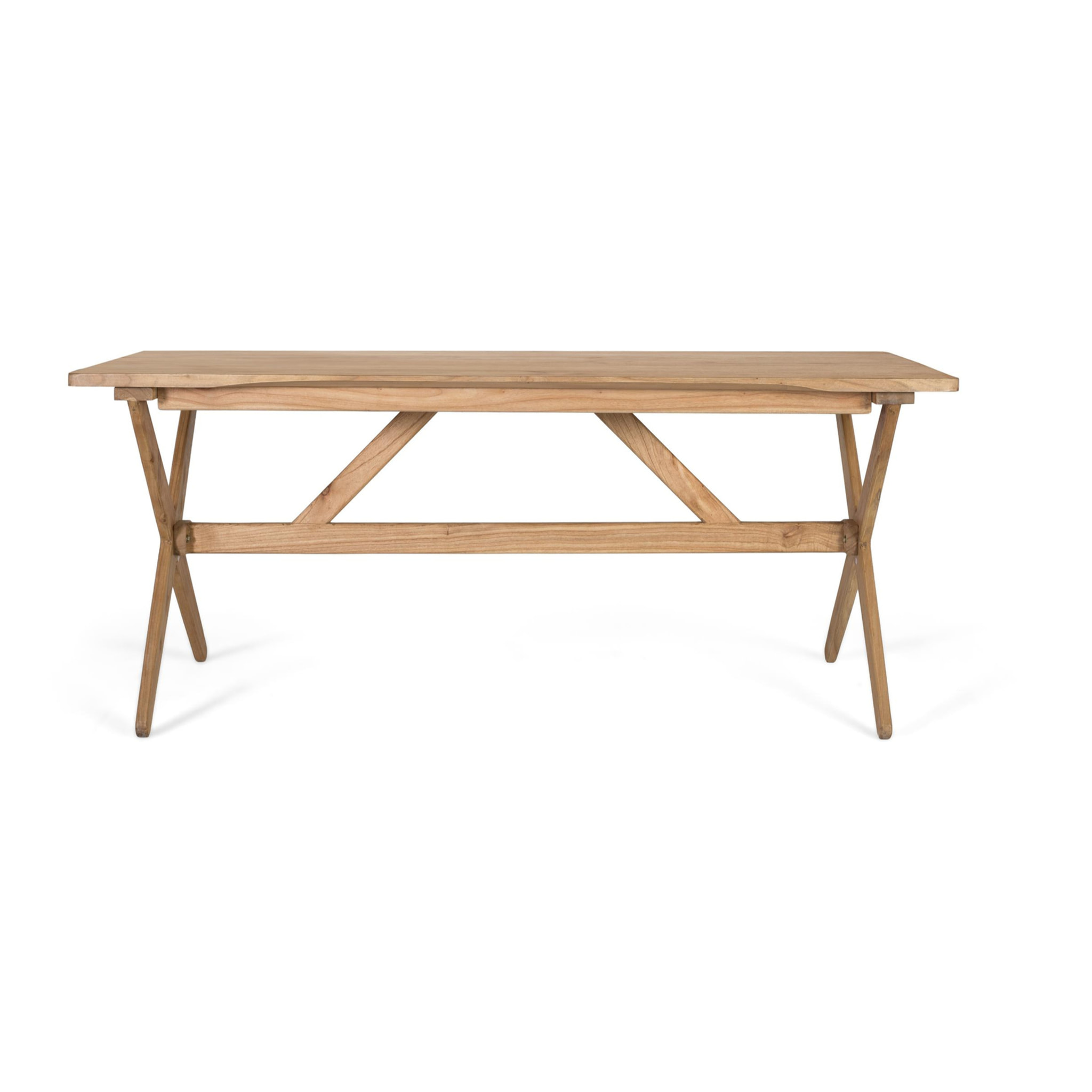 Mesas de Comedor de Madera de Mindi 180 Cm Estilo Nórdico Natural