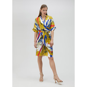 Vestito corto con stampa