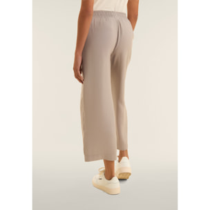 Pantaloni Sportivi Cropped con gamba Wide Leg e strass