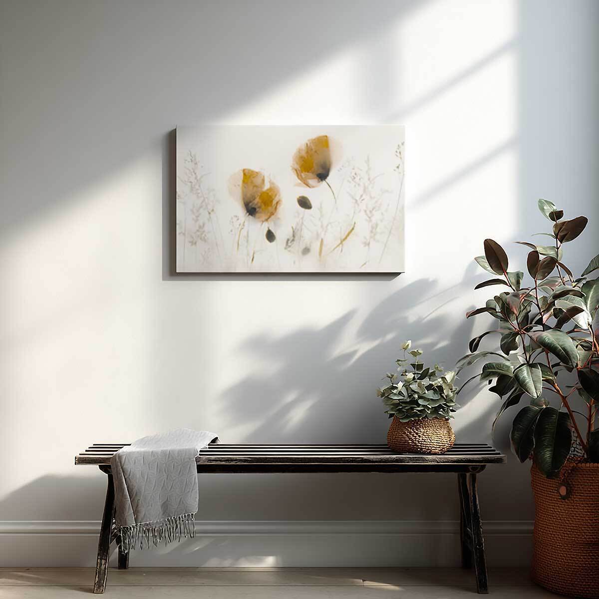 Tableau fleurs Subtilité Toile imprimée