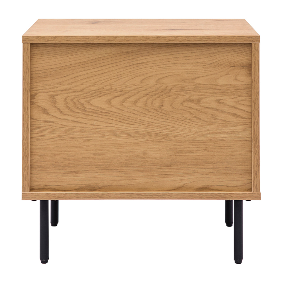 Table de chevet avec rangements 2 tiroirs finition bois clair chêne ARAGON