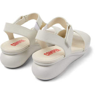 Sandalias - CAMPER Balloon - Blanco - Cuero/Tejido