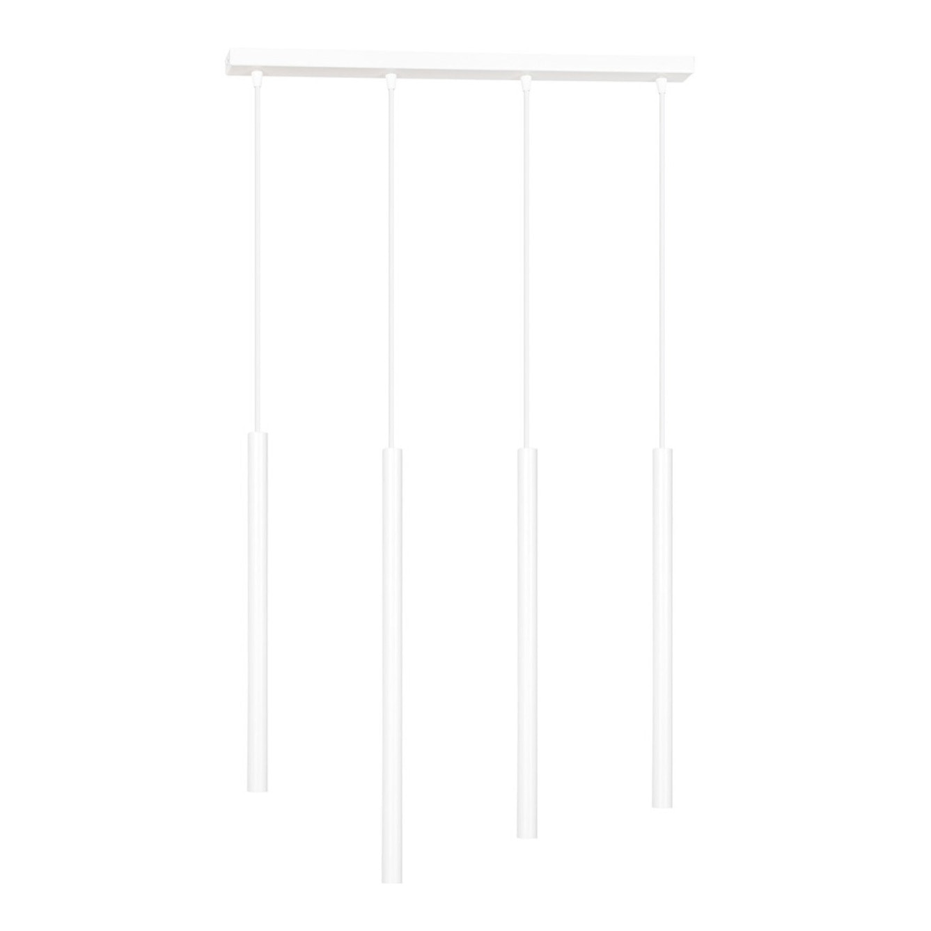 Lampada a sospensione Selter in acciaio bianco opaco