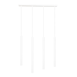 Lampada a sospensione Selter in acciaio bianco opaco