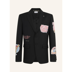 PHILIPP PLEIN Gigolo Fit Blazer Ice Cream Patches