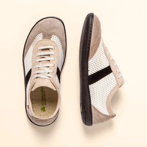Zapatos N5293 MULTI MATERIAL WHITE-BLACK/ EL VIAJERO color White-black