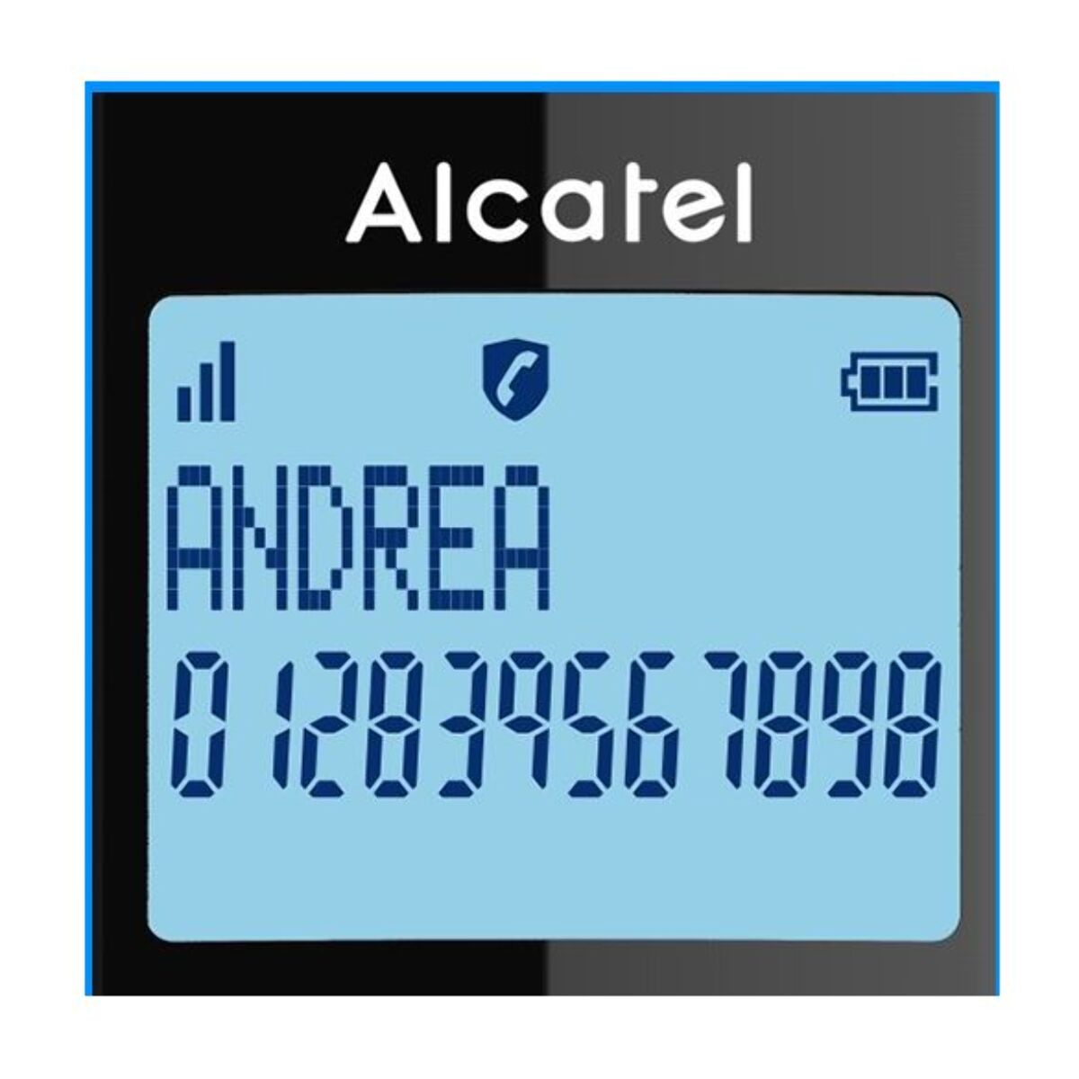 Téléphone sans fil ALCATEL F860 Duo Noir