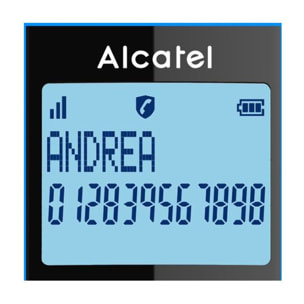 Téléphone sans fil ALCATEL F860 Duo Noir