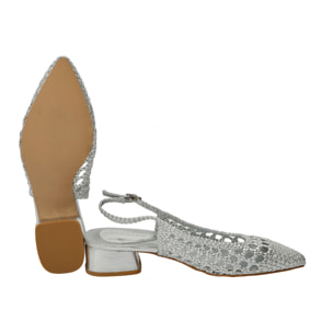 Sandali intreccio - tacco 4,5 cm