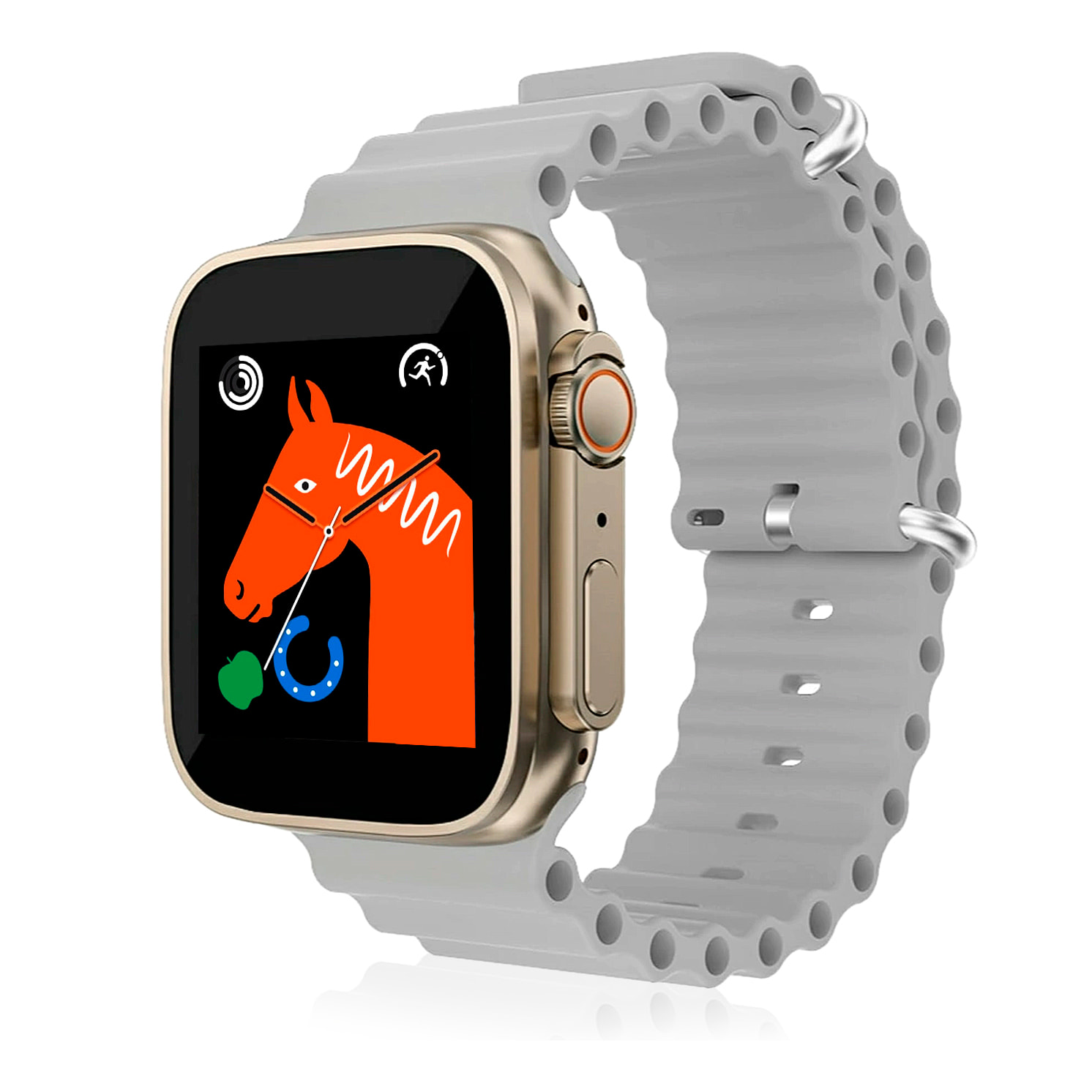 Smartwatch T500 Ultra, aviso de notificaciones, teclado de llamada bluetooth, modos de deporte y monitor cardiaco.