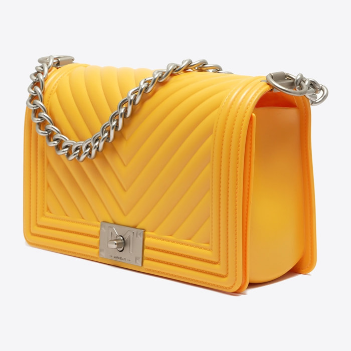 Borsa a mano da donna - Modello False - 100% PVC - 25.0 x 15.0 x 8.0 cm