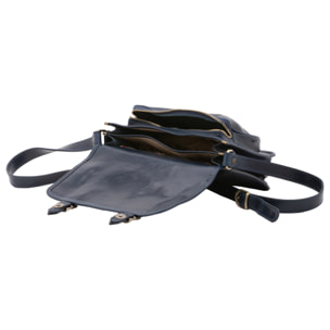 Borsa a tracolla  da donna In Vera pelle Made in Italy 27,5x22x12 cm