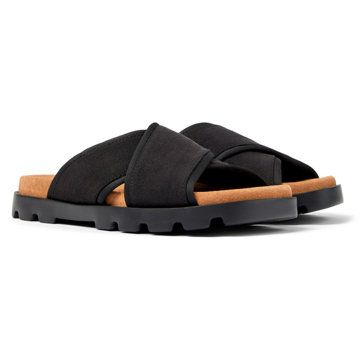 Sandalias - CAMPER Brutus - Negro - Textil técnico (poliéster reciclado)