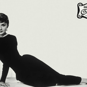Affiche cinéma Audrey Hepburn Sabrina 1954 Affiche sous cadre noir