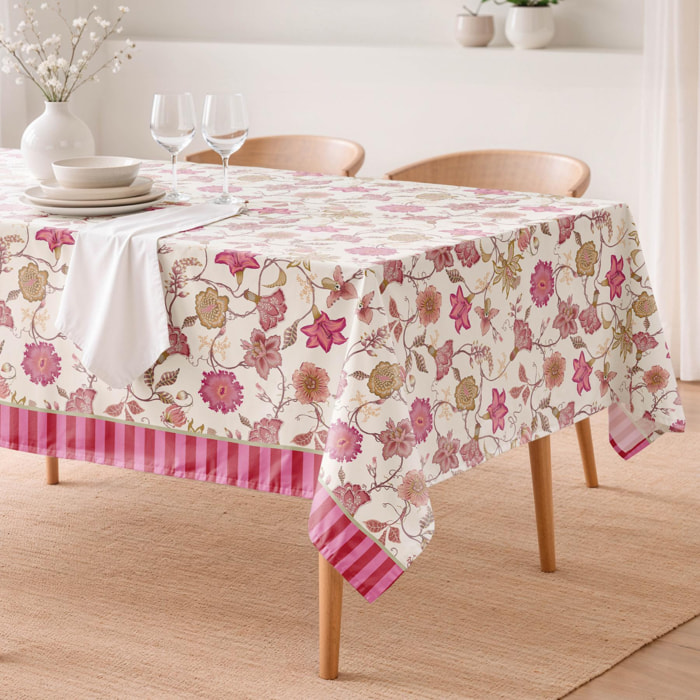 Nappe anti-taches DIANIA FUCHSIA - en 100 % coton