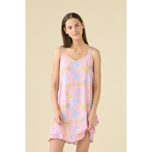 Camicia da notte in viscosa articolo floret. Noidinotte